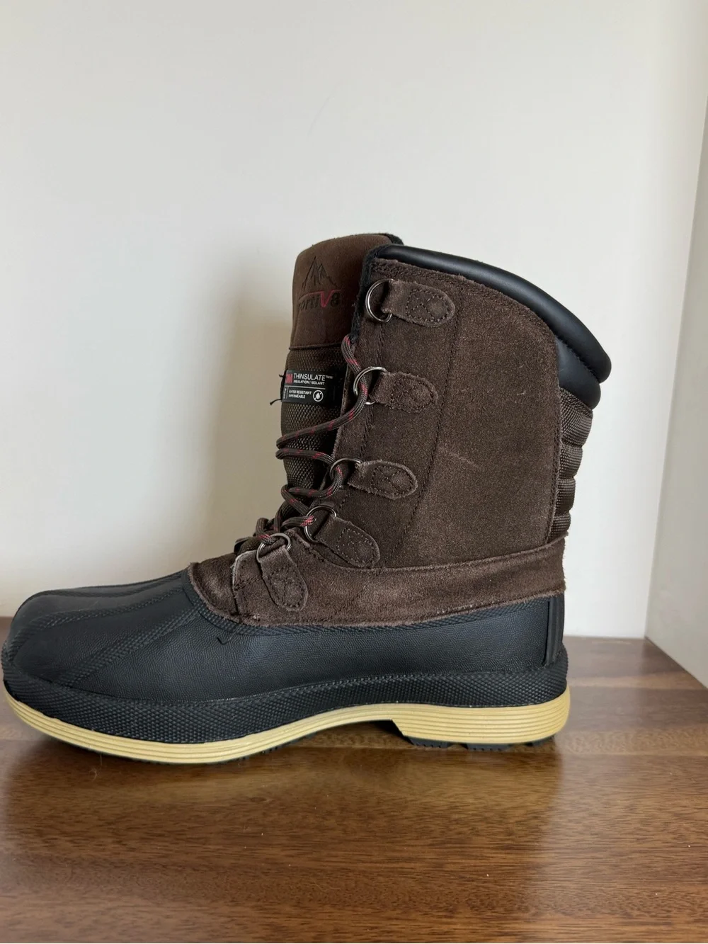 3M Thinsulate Waterproof Duck Boots Brown Black Women’s 8.5